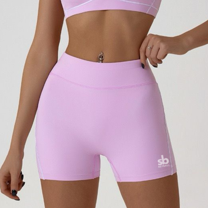 Shorts SPORT - PINK/WHITE