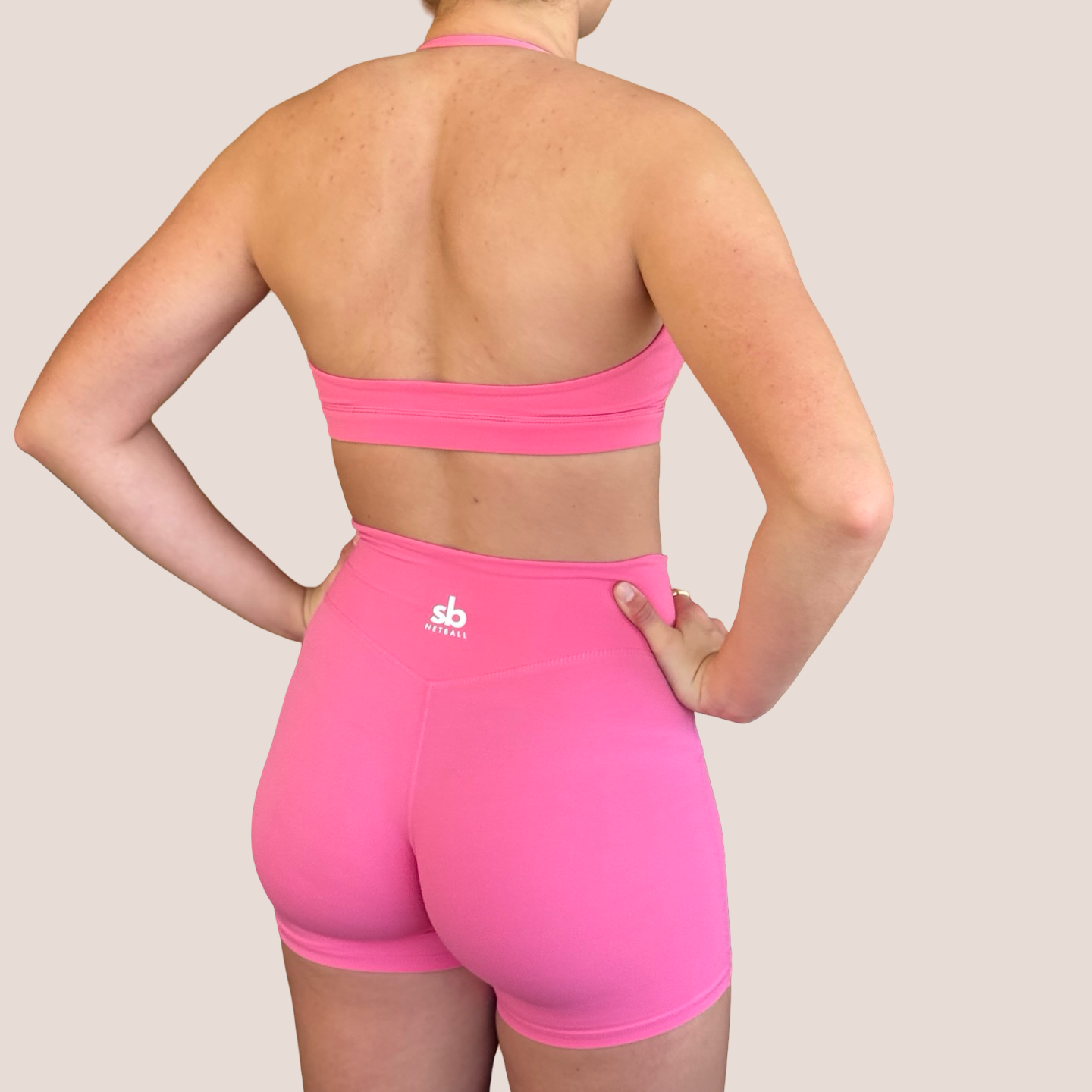 Set - SPORTS - HALTER NECK - Petal Pink