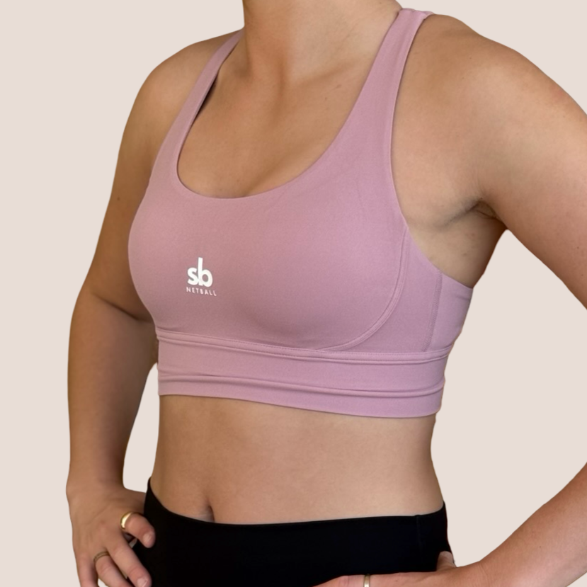 Crop SPORT - CROSS BACK - Dusty Pink