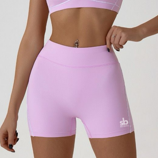 Shorts SPORT - PINK/WHITE