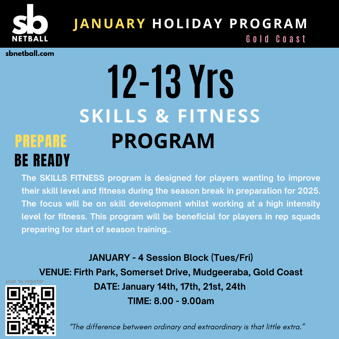 SKILLS FITNESS Program - JANUARY 12-13yrs