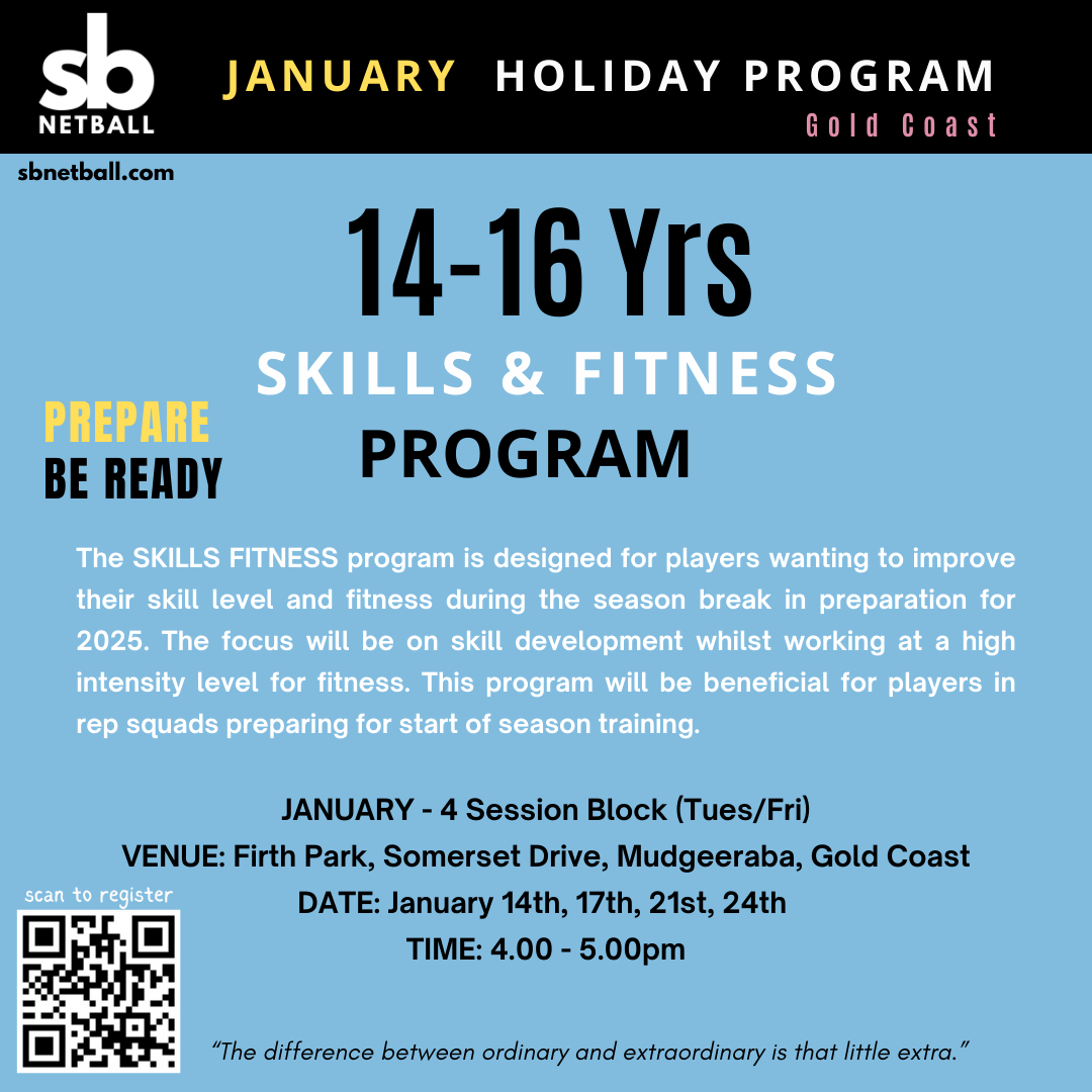 SKILLS FITNESS Program - JANUARY 14-16yrs