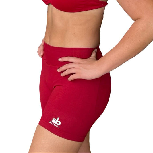 Shorts SCRUNCH GYM - CHERRY RED