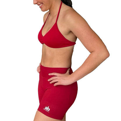 Shorts SCRUNCH GYM - CHERRY RED