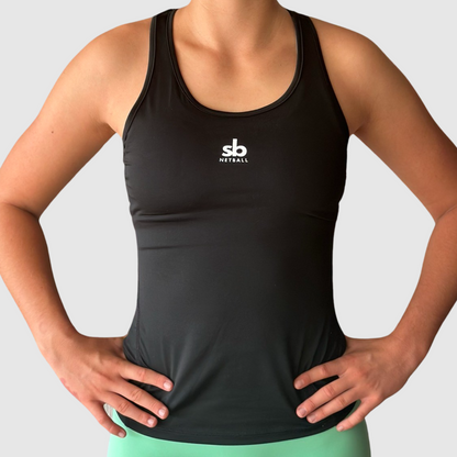 Sports Singlet - BLACK