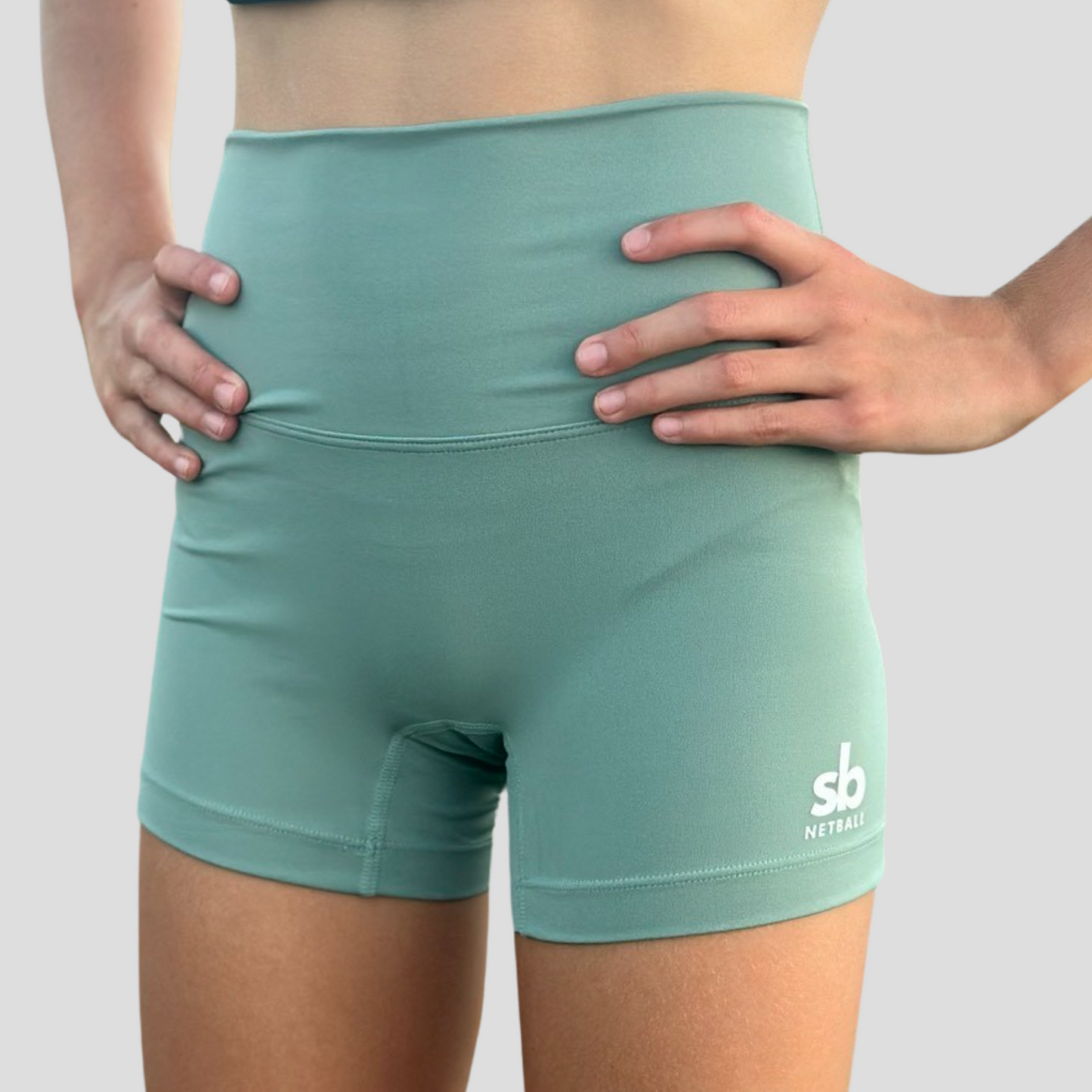 Sports Shorts JUNIOR - SAGE GREEN