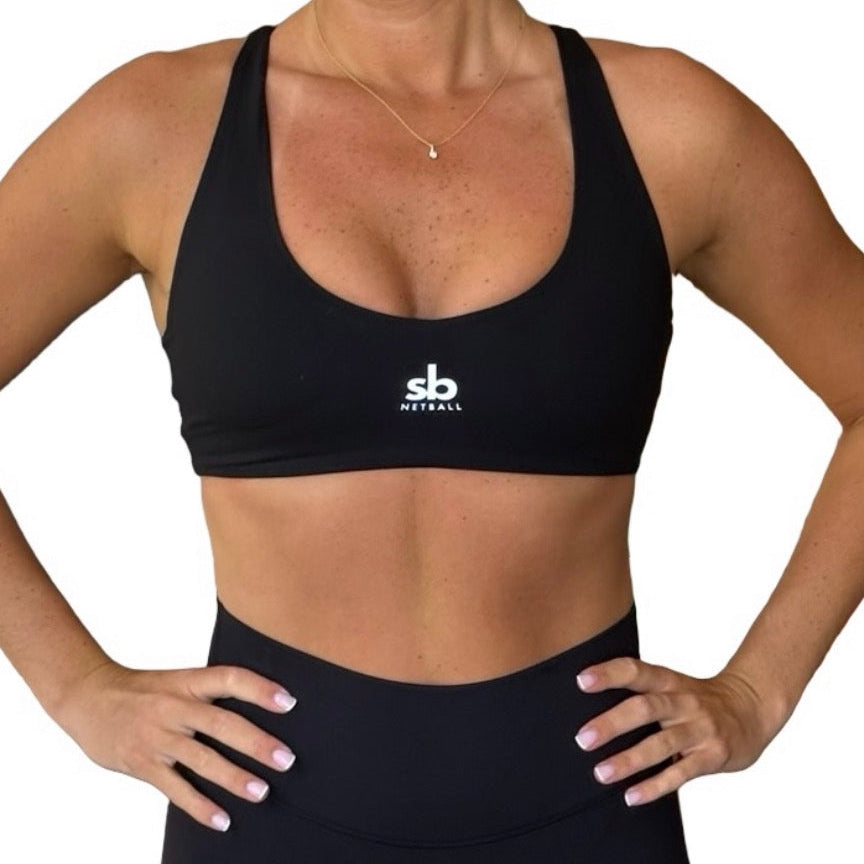 Crop SPORTS - RACER BACK - Black