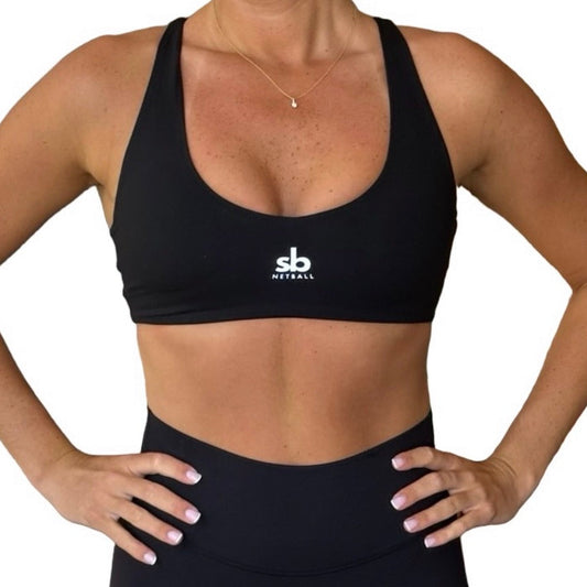 Crop SPORTS - RACER BACK - Black