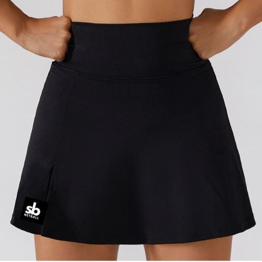 Umpire Skort - FITTED BLACK