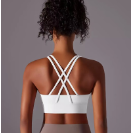 Crop SPORT - CROSS BACK - White