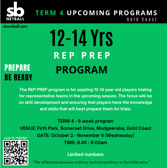 TERM 4 - 12-14yrs REP PREP Program