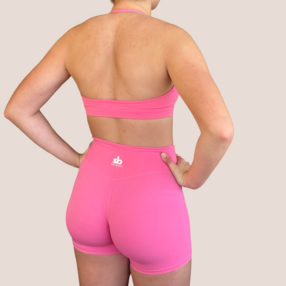 Set - SPORTS - HALTER NECK - Petal Pink