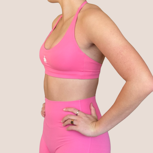 Set - SPORTS - HALTER NECK - Petal Pink