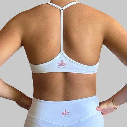 Crop SPORT -  WHITE T Back