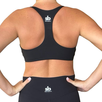 Crop SPORTS - RACER BACK - Black