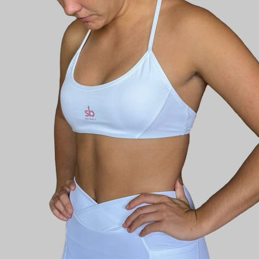 Crop SPORT -  WHITE T Back