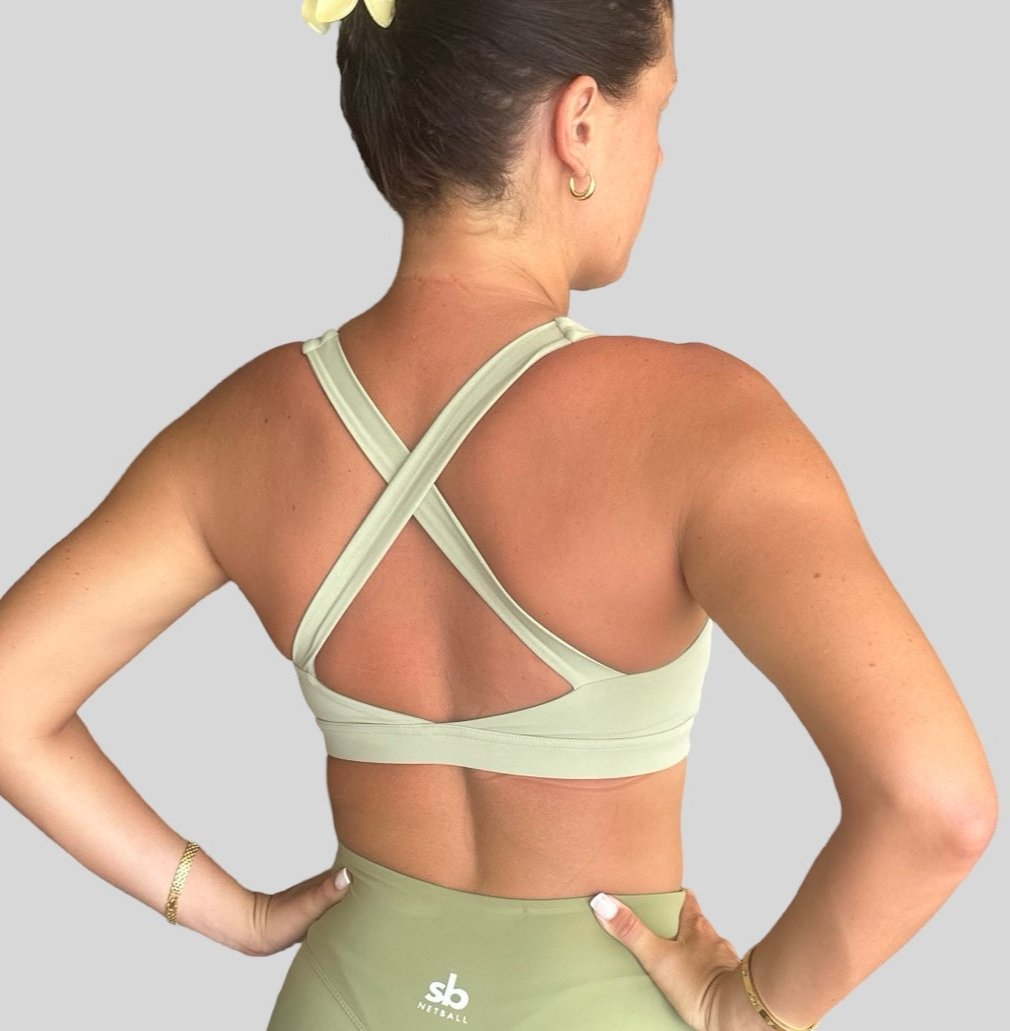 Crop SPORT - OLIVE GREEN