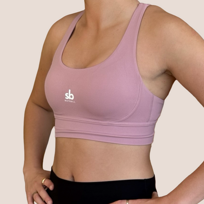 Crop SPORT - CROSS BACK - Dusty Pink