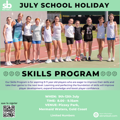 9-11yrs SKILLS PROGRAM - JULY SCHOOL HOLIDAYS